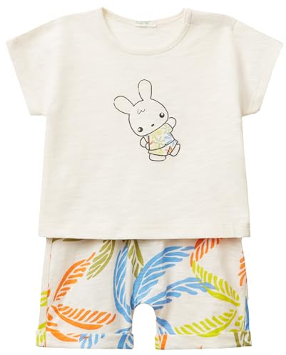United Colors of Benetton Babykleidung für Jungen und Mädchen 0-24, Weiß, 80