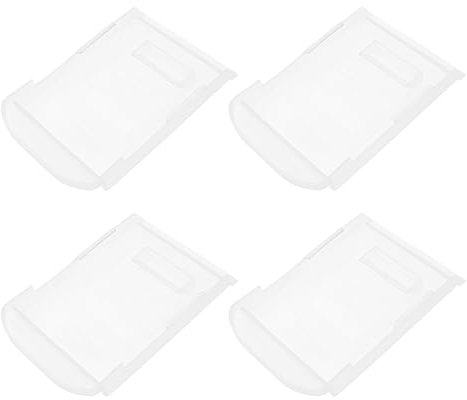 EMSea 4-Piece Dust Cover for Lithium Batteries Battery Protective Case Compatible with Dewalt 18V/20V Li-ion Models DCB180 DCB182 DCB184 DCB200 DCB201 Transparent