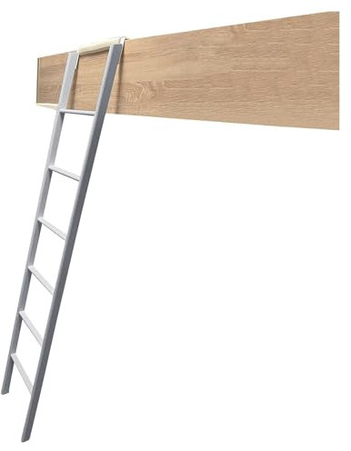 Scaletta interna per letto a castello per rimorchio, camper, ganci regolabili, argento, 154,9 cm