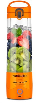 nutribullet Mixeur portable en collaboration avec l'équipe McLaren Formula 1 – Papaye – Couvercle anti-fuite – Lame d'extraction puissante – Charge USB-C – Plus de 15 cycles de mélange – Jus et