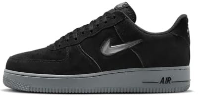 NIKE Air Force 1 Jewel Men's Trainers Sneakers HQ3827 (Black/Cool Grey 002) UK 11 (EU 46)