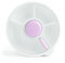 New GoBe Kids Snack Spinner - Recipiente reutilizable con dispensador de 5 compartimentos y tapa, sin BPA y PVC, apto para lavavajillas, sin derrames, a prueba de fugas