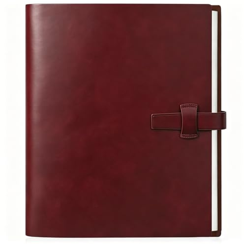 Miaikoe Photo Album 6x4 320 Photos, Leather Cover Album with 20PCS Kraft Writing Paper Scrapbook Holds 320 10x15cm Vertical Photos for Family Wedding Baby Graduation (Red)