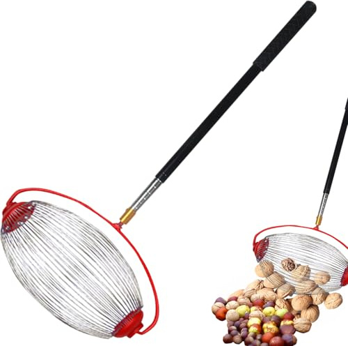 Collecteur De Noix Télescopique 46-150cm, Ramasse Fruits Au Sol, Rouleau Ramasse Glands, Réglable Et Léger Récupérateur De Noix, Cueilleur Multifonctionnel Peut Contenir Des Glands, Noixs De Hickory
