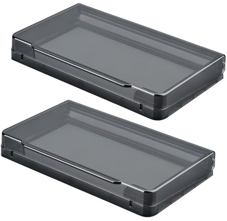 Cubierta Protectora para Enchufes con Tapa Abatible, Protector Impermeable para Toma de Pared Doble Tipo 86, Cubreenchufes Adhesivo para Baño, Cocina, Exterior, Hogar, Caravanas, Negro