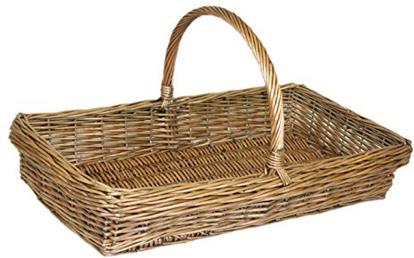 Red Hamper Kew Garden Trug Basket, Brown, Medium