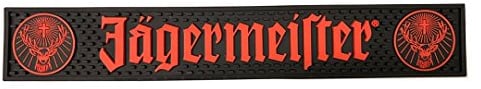 Jagermeister Schwarz & Orange Logo Bar Mat