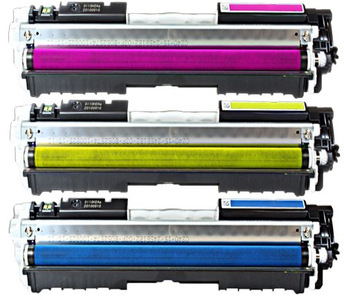 3 kompatible Toner Lasertoner für HP LaserJet CP1025 Color ersetzen HP CE311A CE312A CE313A 126A