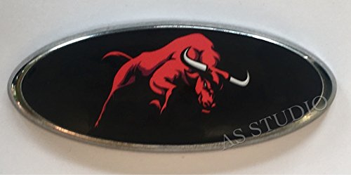 2x 95x37mm Emblem Pflaume Folie (84x33mm) Red Stier