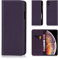 32nd Classic Series - Real Leather Book Wallet Flip Case Cover For Apple iPhone XS Max, Real Leather Design With Card Slot, Magnetic Closure and Built In Stand - Aubergine