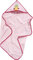 Playshoes Mädchen Playshoes Baby Frottee Kapuzentuch Eule 340039, 14 - Rosa, 100x100cm