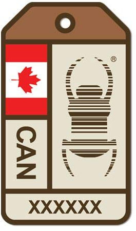 Travelbug Aufkleber Geocaching Kanada Canada Sticker Tb Numbe