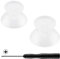 eXtremeRate Recambios de Joysticks para Nintendo Switch Pro Controlador, Analógico 3D Thumbsticks Palanca de Reemplazo con Destornillador para NSP Mando, Transparente