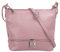 Cluty Umhängetasche Echt Leder Damen | Made in Italy, verstellbarer Schultergurt, Handtasche mit Reißverschlüssen, verstärkter Boden violett | 020960