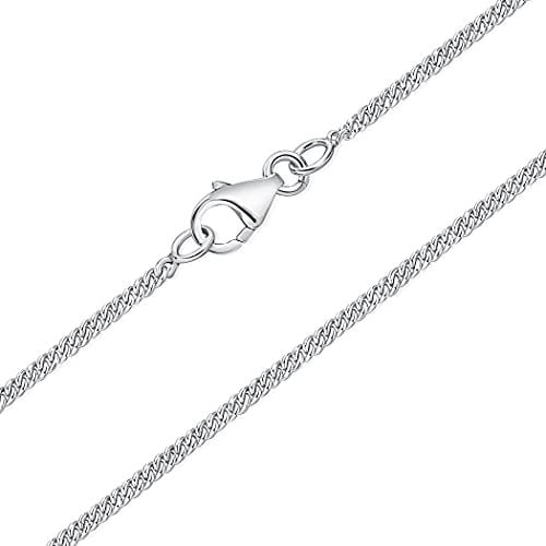 22 Inch Chains for Women - Belcher & Curb Chains - Thick Sterling Silver - Width 1.5 mm