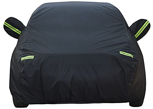 Congxy Autoabdeckung Winter Abdeckplane Autogarage für Audi 80 Cabrio Wasserdicht & Sommer Autozubehör Kratzfest Sonnenbeständig Frostsicher (80 Cabrio, Schwarze Baumwolle)