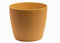 Home Garden Ornaments Decorative Plant Pots Indoor – Striped Indoor Plant Pot for Home and Garden (Diameter 18cm, Mustard)