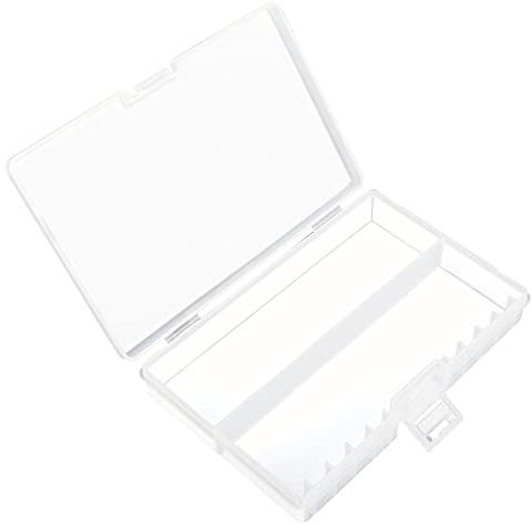 PNGKNYOCN Batterie-Aufbewahrungsbox, AA-Batterien, tragbare Organizer-Box für 48 AA-Batterien, isolierender Kunststoff, klare Farbe