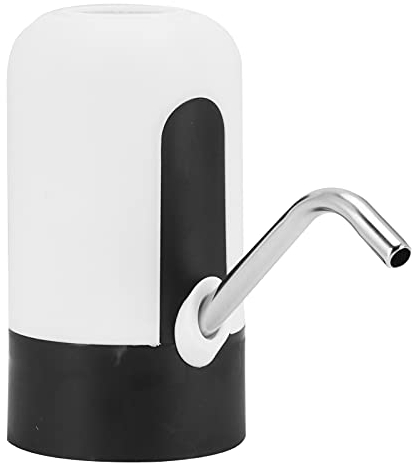 Pompe à Bouteille D'eau, 4,5 L ~ 18,9 L Distributeur de Bouteille D'eau Portable électrique USB Chargeant la Pompe à Eau Potable Automatique pour la Cuisine, le Bureau, le Camping, les(blanc)