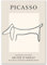 AIVYNA Pablo Picasso Poster Linie Dackel Minimalistische Wand Bilder Picasso Leinwand GemäLde Picasso Kunstdrucke Picasso Bilder Wohnkultur Rahmenlos 30×40cm