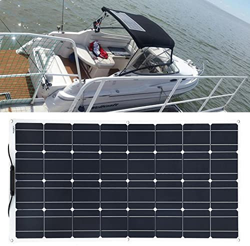 awallow 1 Kit Panneau Solaire 400 W pour Bateau, Chargeur de Batterie Solaire 12 V avec ContrôLeur de Charge éTanche 40 A et Interface Mc4, Utilisé pour Yacht, Camping-Car, Cabine