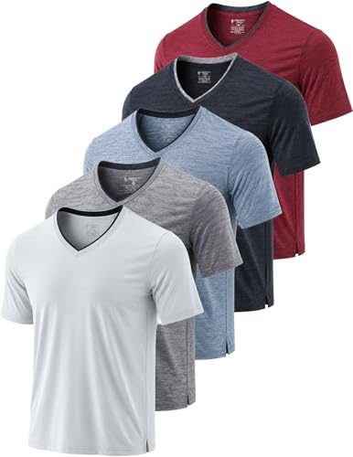 Liberty Pro Herren Dry Fit V Neck Short Sleeve T Shirts T-Shirt