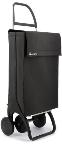 Carro Rolser Jean Tweed 4 Ruedas - Negro