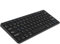 aMZCaSE Teclado Bluetooth Compatible con iPad 10.2'/9.7', iPad Pro 11'/iPad Pro 12.9', iPad Air/iPad Mini/iPhone, Teclado inalámbrico para Windows,iOS,Android (Negro)