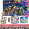 Vajilla Cumpleaños,Niños Cumpleaños Decoración,Fiesta Vajilla,Juego de Vajilla,Globos Cumpleaños,Cumpleaños Fondo,Plato,Servilleta de Papel,Taza,Mantel,Niños Decoración de Fiesta,58 Pcs,10 Invitados