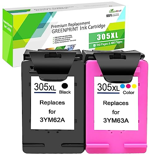 305XL 305 XL Hohe Ausbeute Wiederhergestellt Tintenpatrone 550 Seiten Schwarz 400 Seiten Dreifarbig Für H P Envy 6000 6010 6020 6030 Pro 6400 6420 6430 DeskJet 2700 2710 2720 2724 Plus 4100 4110 4120