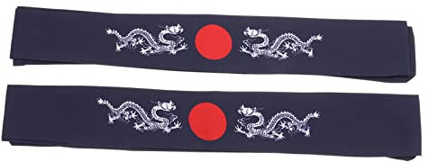 FOMIYES 6stücke Japanisches Fitness Stirnband Schweißband Für Herren Bushido Design Für Sport Training Kochen Und Gesichtspflege Atmungsaktiv Und Bequem Absorbierend