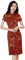 Robe Chinoise pour Femmes - Élégant Style Chinois Filles Été Cheongsam Slim Mode Rétro Asiatique Oriental Qipao Robe Plus Taille Performance Costume pour Femmes,Style A,L