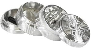 Jelly Joker Molinillo ondulado de aluminio (40 mm, plata)