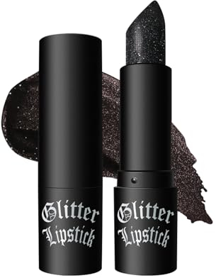 Vawolecy Glitzer Lippenstift, funkelnder Glanz Lipgloss wasserfest mattes Metallic-Finish