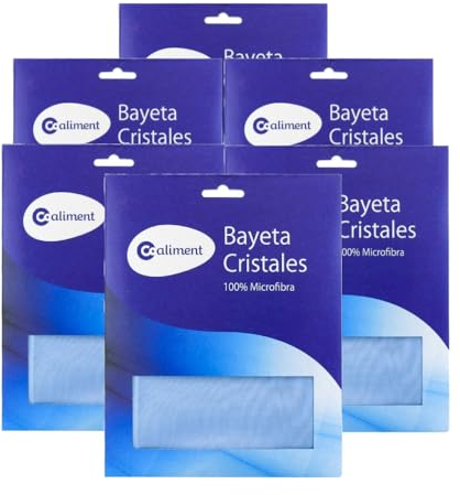 Coaliment Bayeta limpiacristales de Microfibra x 6