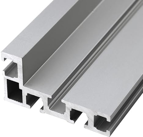 TIOMIOSEA T-Nut Schiene 600mm, 75 Typ Alu Profilschiene T-Schiene Führungsschiene für Holzbearbeitung, T Track Gehrungsschiene für Werkbank Frästisch Tischkreissäge Zaunbefestigung