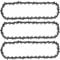 3 Pack 16 Inch Chainsaw Chain, 40cm Bar 57 Drive Links, 0.050 Gauge, 3/8 Pitch Replacement Chain Low-Kickback Chainsaw Chains Fits for Oregon, Echo, Titan, Black & Decker and Other Chainsaws