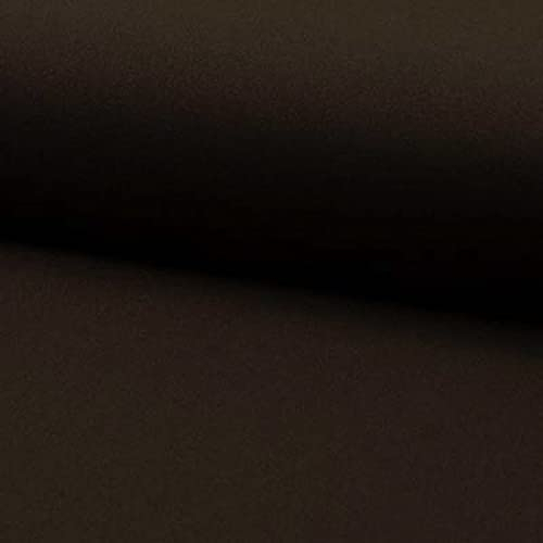 Viskosejersey als Meterware zum Nähen, Dunkelbraun