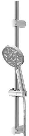 Saliscendi doccia regolabile 60 cm con doccetta a 3 tipi di getto e flessibile 150 cm, risparmio idrico 40%