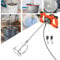 Portable Concrete Cement Mixer Plaster Mixer Paint Mixer 2600W Handheld Electric Paddle Mixer with 6 Adjustable Speed,Concrete Tool for Mixing Feed/Plaster/Paint/Mortar/Cement/Concrete,Orange