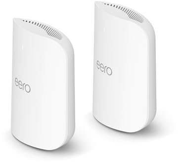 Introducing Amazon eero Pro 7 tri-band mesh Wi-Fi 7 router (newest model) – Supports internet plans up to 5 Gbps, Coverage up to 380 m², 2-pack