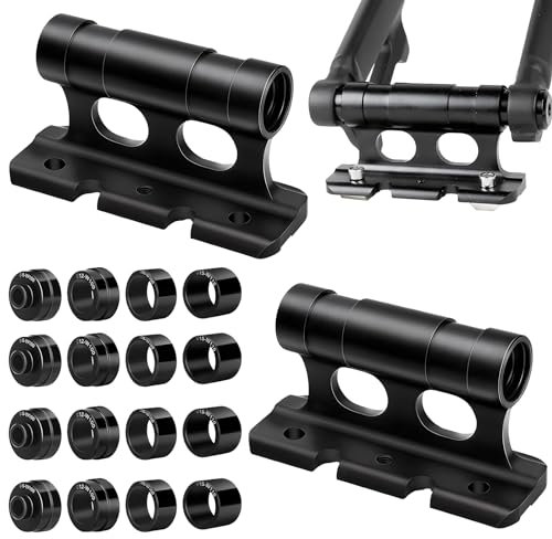 peiyee 2 PCS Staffa Forcella Bicicletta in Lega di Alluminio, Blocco Bici Supporto Forcella, Supporto per Forcella per Bici, Supporto Blocco per Forcella Anteriore Bicicletta