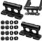 peiyee 2 Pièces Support de Fourche de Vélo, Support de Fixation de Fourche de Vélo, Bloc de Vélos Polyvalent, Support Velos Voiture, Support de Fourche de Bloc de Vélos