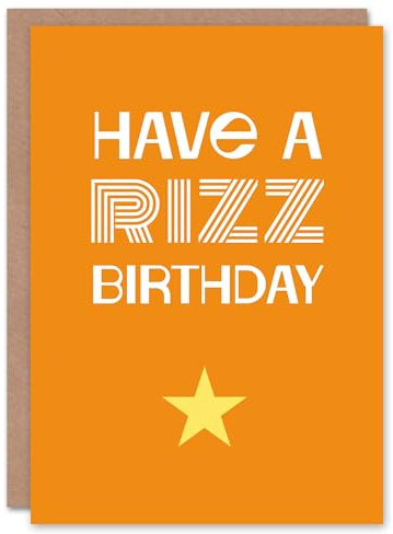 Artery8 Birthday Card Have A Rizz Birthday Playful Youth Culture Slang