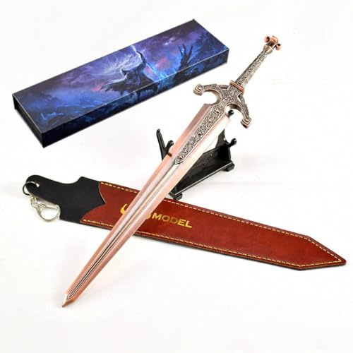 Wonsunte Elden Rings Ordovis's Greatsword-Modellreplik Mit Box 30 cm / 11,8 Zoll Ganzmetall Spielfiguren-Sammlerstück Schreibtischdekoration Spielesammler