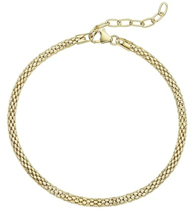 Celesta Silber Damen Armband 925 Silber vergoldet 925/- Sterling Silber 18cm Glänzend ohne gelb 273260077V
