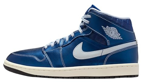 Air Jordan 1 Mid SE Damenschuhe (Black/Coconut Milk/Hot Lava/Ghost), Schwarz/Ghost-Kokosmilch, 7.5