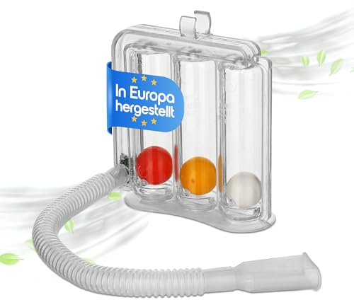 Airtaste® Atemtrainer Lungentrainer – Professioneller Breathing Trainer für Sport, Gesang & Fitness – kompakter Lungen Trainer für Atemroutine Made in EU – robust & tragbar für Zuhause und unterwegs