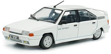 Solido Citroën BX Sport (1985) – Kompakter 80er-Keil, sportliche Front, integrierter Spoiler, Diecast Modellauto, Blanc Meije Weiß, 1:43