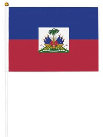 Drapeau d'Haïti. Drapeau de jardin unisexe, taille unique.